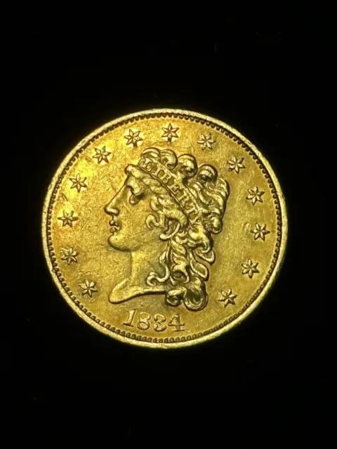 1834 $2.50 Classic Head Gold Quarter Eagle