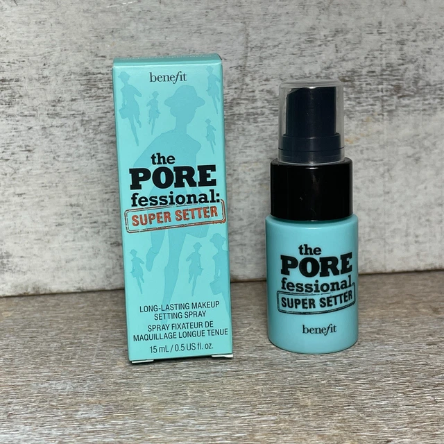 Benefit The Porefessional Super Setter Makeup Setting Spray 15mL Travel Size NIB