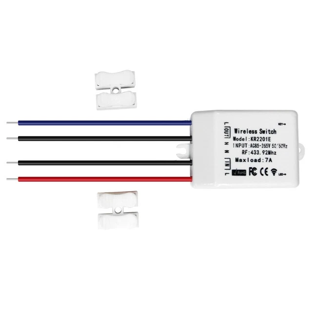 Interrupteur Radio 3 Canaux Aramox – Récepteur + 3 Télécommandes, Pour Contrôle LED 6V, Modèle RC