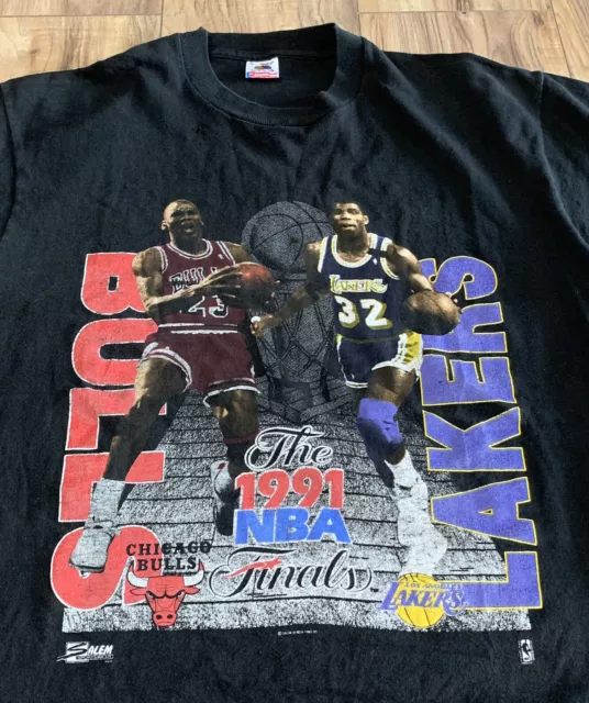 Vintage Salem Sportswear 1991 NBA Finals Bulls Vs Lakers T-Shirt Men’s XL