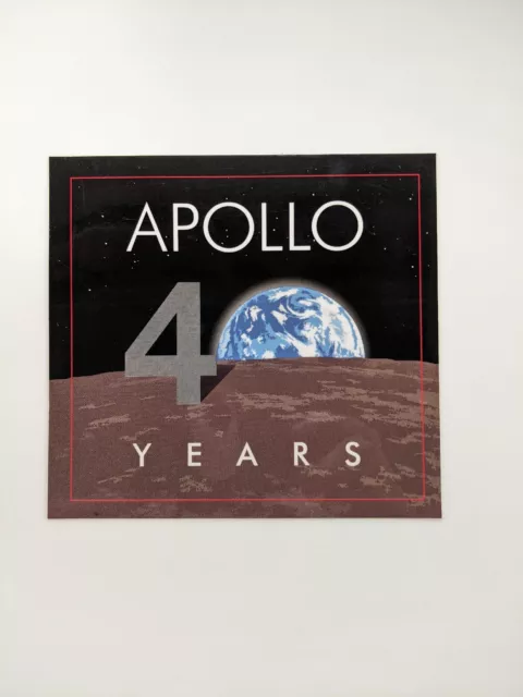 Nasa Apollo 40 Years Collectible Sticker