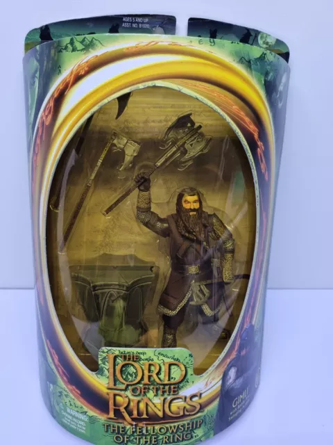 Lord Of The Rings - Gimli - Fellowship Of The Ring - NIB LOTR -ToyBiz