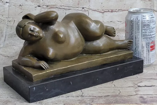 Classic Famous Botero Abstract Nude Female Bronze Sculpture Marble Statue Decor 2