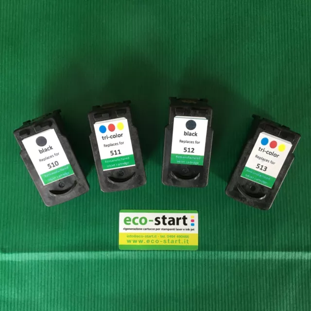 Cartucce COMPATIBILI Canon PG-510/511 - CL-512/513 (nero,colore e alta capacità)
