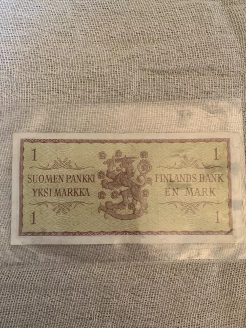 1 Mark 1963 Finland Note