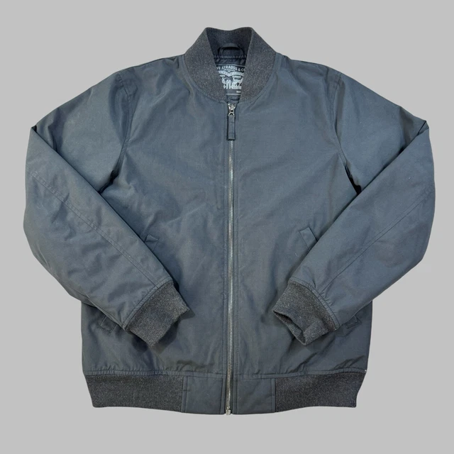 LEVIS JACKET MENS Small Black Bomber Quilted Thermore Thermal Insulated £27.50 PicClick UK