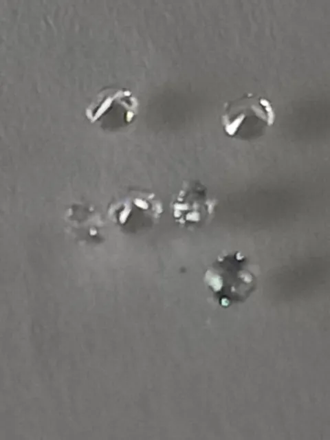 Loose Diamonds 6 Round Brilliant Cut Diamonds 1.3mm Approx All  Well Matched