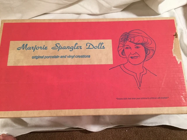 Vintage Marjorie Spangler 14" Porcealin Doll-Samantha 4
