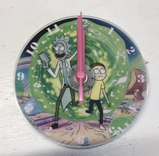 Novelty CD Gift Clock - Rick and Morty INCLUDES box, stand & battery!