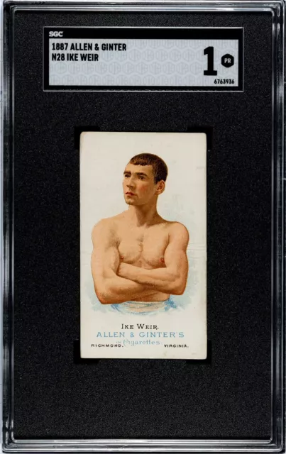 1887 N28 Allen & Ginter Ike Weir The World's Champions SGC 1