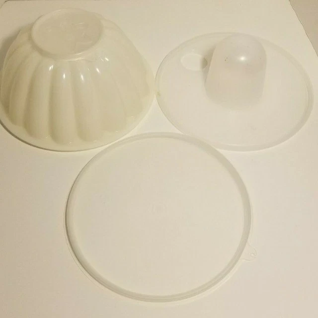 Juego de 4 piezas de molde para ensalada o hielo gelatina Tupperware vintage
