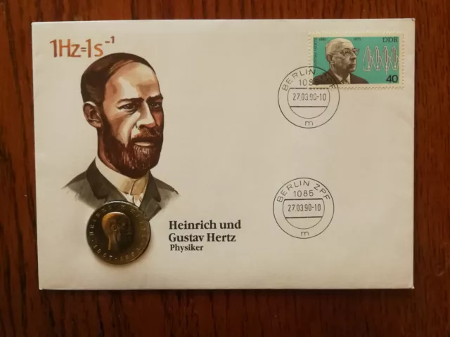 Numisbriefe DDR "Heinrich und Gustav Hertz", Nur 300 Exemplare!