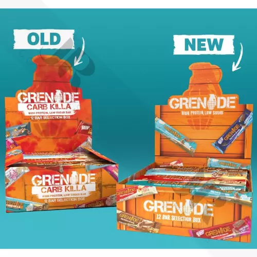 Grenade Carb Killa High Protein Bar Selection Box | Low Sugar | - 12 x 60g Pack