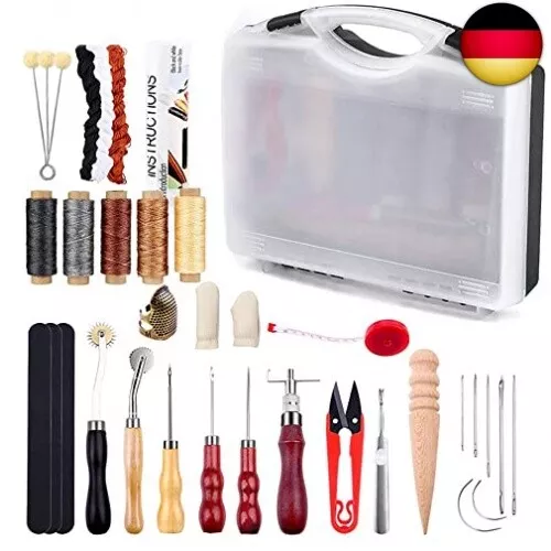 Leder Werkzeug Set Leder DIY Werkzeuge für Anfänger Leder Nähnadeln Leder Ha
