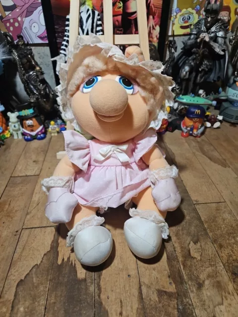 Jim Hensons 1985 Muppet Babies Plush Baby Miss Piggy Plush Toy