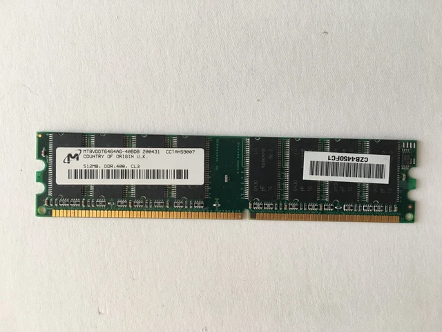Mémoire RAM PC Micron 32GB(2×16GB) DDR4 REG RECC 2R×4 2400MHz