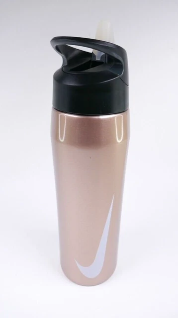 Nike Stainless Steel Hypercharge Straw Water Bottle 24 oz Metallic Red Bronze Nike Stainless Steel Hypercharge Straw Water Bottle 24 oz Metallic Red Bronze