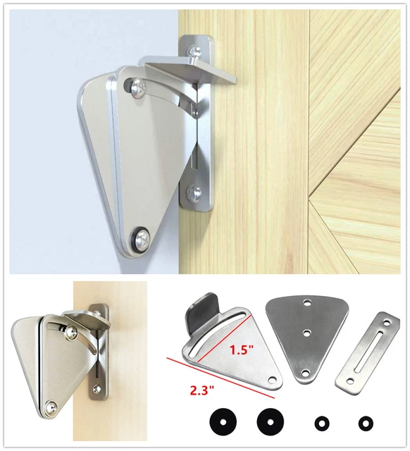 Stainless Steel Latch Sliding Door Lock for Sliding Barn Wood Door Privacy Gate