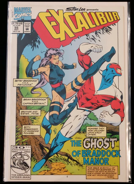 Excalibur #55 (Oct '92, Marvel) "Psylocke"/"Captain Britain" APP [BAG/BOARD]