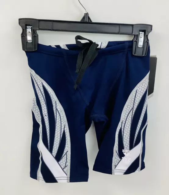 TYR Phoenix Splice Youth Jammer Bathing Suit- Navy/White ~ EUR 22 (US 6/7) Small