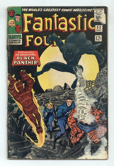 Fantastic Four #52 FR 1.0 1966 1st app. Black Panther