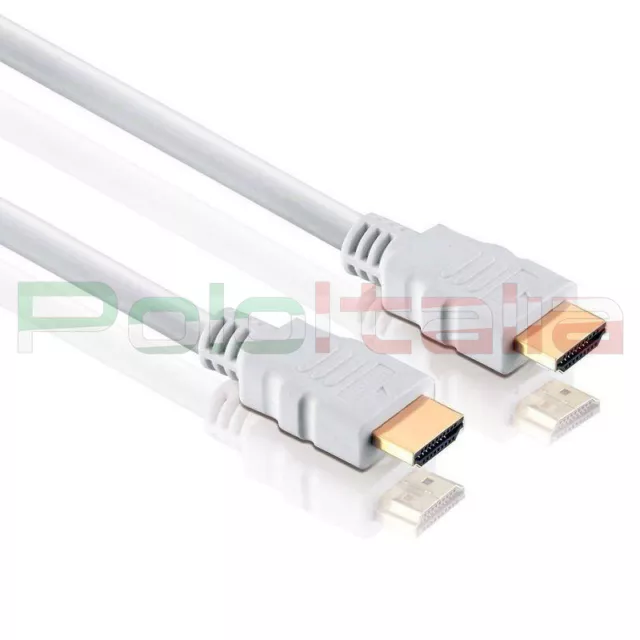 Câble Da 0,5 À 10m HDMI 1.4 High Speed 3D 4k Full HD TV PC Xbox360 PS3 PS4 Blanc