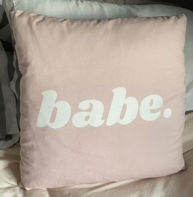NUOVO Cuscino Camera da Letto in Fibra Cava Blush rosa BABE Adolescenti Zippato 40 cm