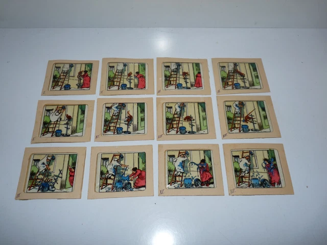 Plaque Souple Pour Lanterne Magique - Série 12, Le Petit Poucet - Image Scolaire Vintage
