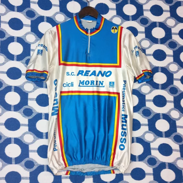 Rarissima Vintage Sc Reano Morin Torino Casacca Ciclista Cycling Jersey Maillot