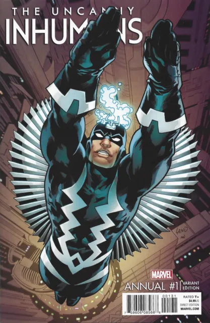 Uncanny Inhumans Annual #1 Greg Land Black Bolt Variant Marvel 2016