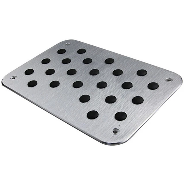 Floor Carpet Mat Patch Foot Heel Plate Pedal Pad Driving Anti-skid 30x20cm Car