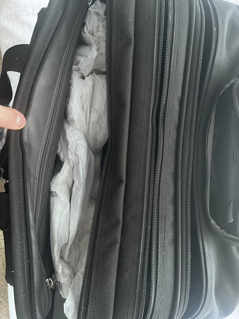 TUMI Alpha Deluxe Expandable Wheeled Rolling Briefcase Bag.   Ballistic Nylon. 11