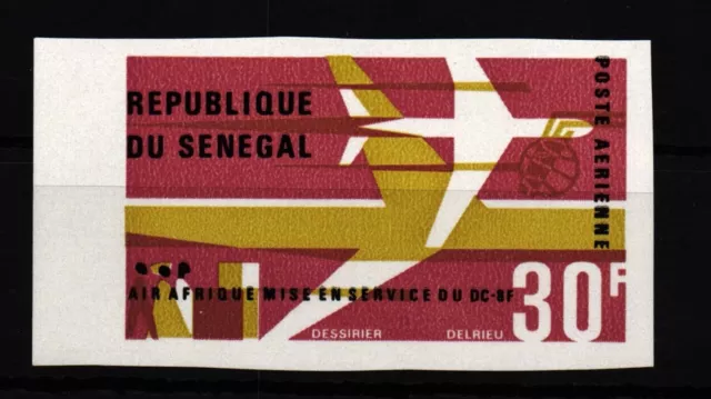 Senegal 337 geschnitten postfrisch Flugzeuge #GF480