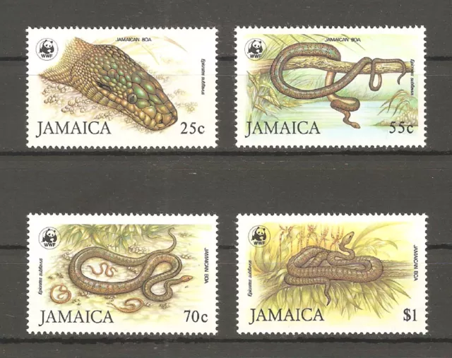 Schlangen Boa WWF 1984 Jamaika 591/594 postfrisch