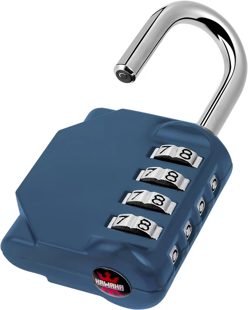 CL11BG Combination Lock, 4 Digit Outdoor Combination Padlock Set Your Own Combin