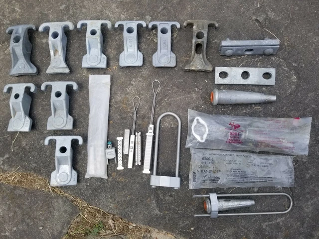 Lot of MacLean Power Systems  Items - Eye Type Universal Strandvise PLUS MORE