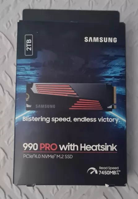 Samsung 990 PRO 2TB PCIe 4.0 NVMe M.2 SSD mit Kühlkörper