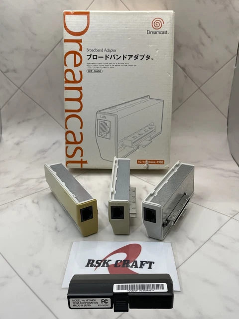 SEGA HIT-0400 DREAMCAST Broadband LAN Network Adapter BOX ONLY 
