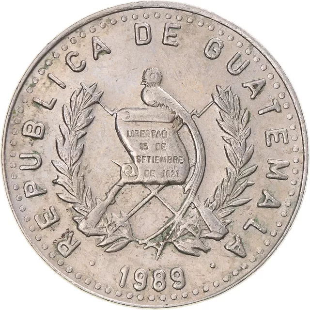 [#1357366] Coin, Guatemala, 25 Centavos, 1989