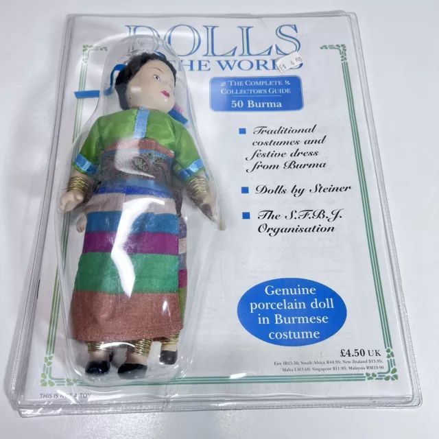 Dolls Of The World Burma Number 50 Genuine Porcelain Doll NEW