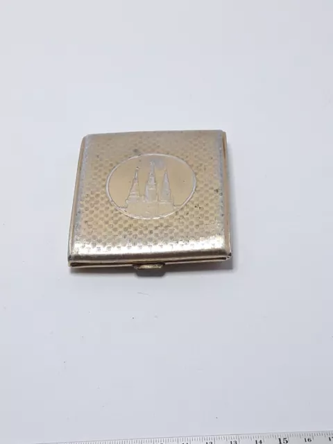 Vintage Soviet Aluminum Cigarette Case Kremlin USSR Rare Rarity Original Old 3