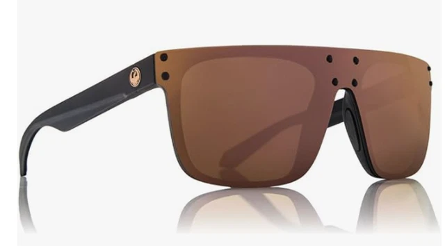 NEW Dragon DS2 Sunglasses-Matte Black-Rose Gold Chrome Lens