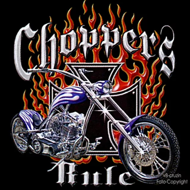 T-Shirt Biker Chopper Rocker Motorrad Bobber Custom *4059 bl