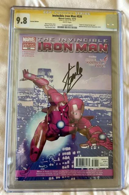 Cgc Stan Lee Signed The Invincible Iron Man Variant Edition