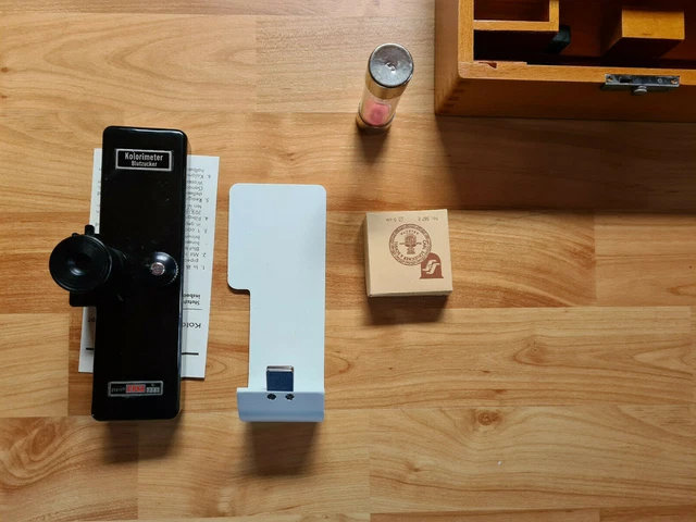 Erka Kolorimeter Blutzucker Messgerät Im Holzkasten 8