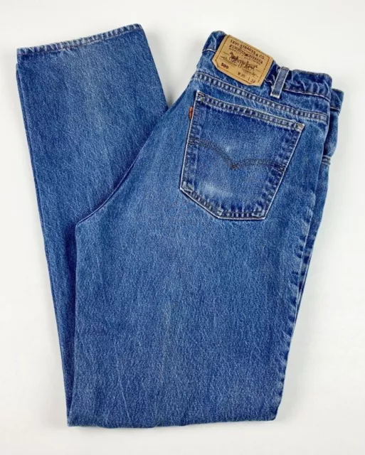 Levi's Vintage Men's Jeans Sz 36 x 34 509 Straight Leg Orange Tab Blue Denim USA
