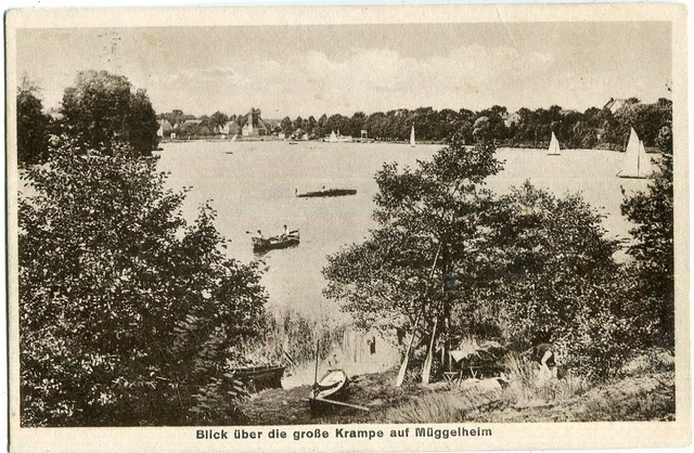 AK BERLIN KÖPENICK, MÜGGELHEIM Blick über die große Krampe 1930