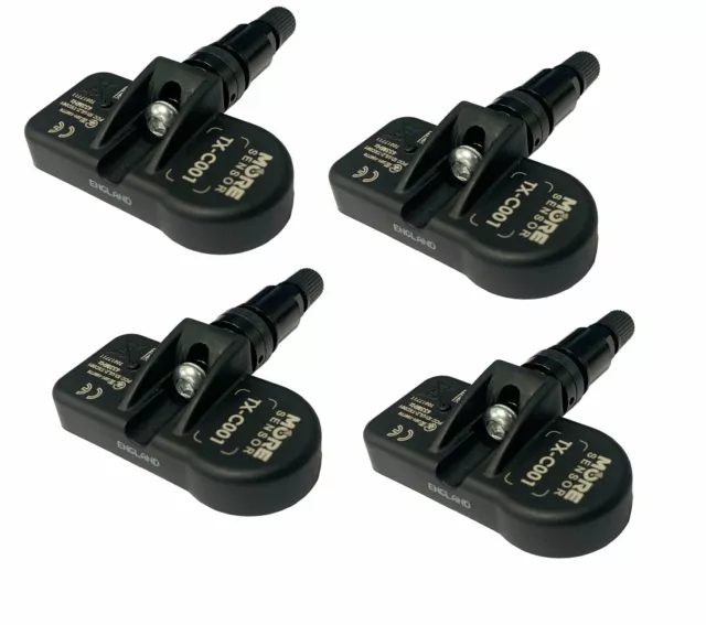 4 Stk Mobiletron RDKS TPMS Sensor Alu schwarz passend für Chevrolet Corvette Z06