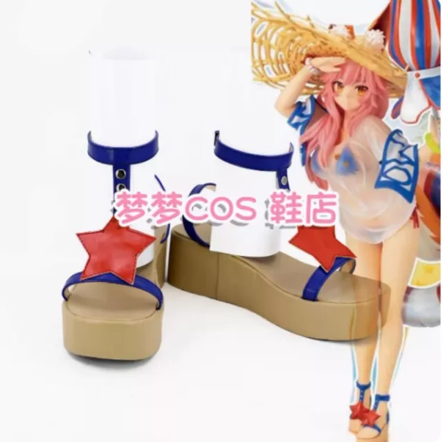 Fate Grand Order Tamamo no Mae Cosplay Shoes Cos Shoes Custom Made