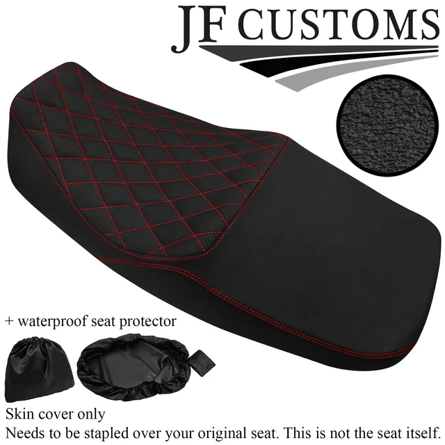 Dsg2 Red Diamond Stitch Custom Fits Yamaha Xjr 1200 95-99 Dual Seat Cover+Wsp